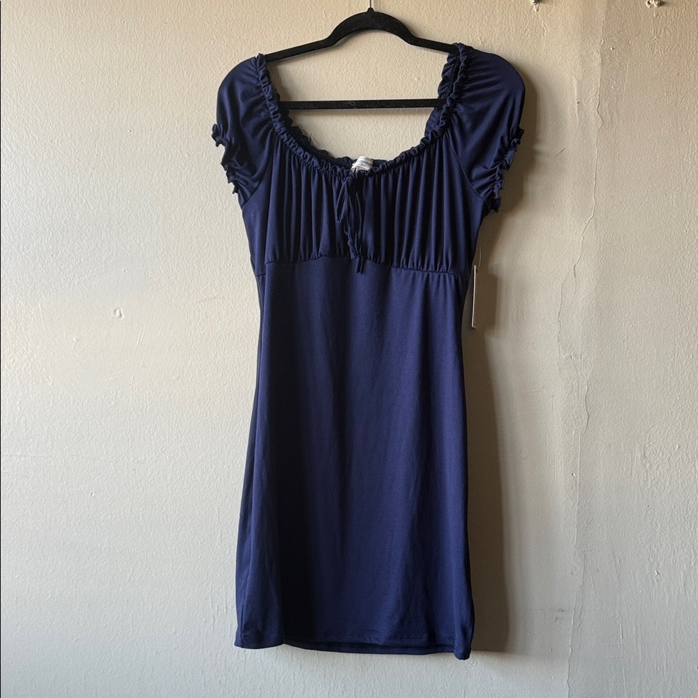 Navy Blue Mini Dress